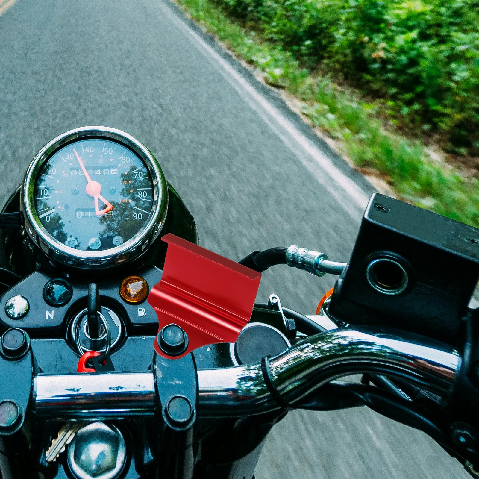 

Motorcycle Voltmeter Bracket Aluminum Alloy Gauge Mount For Off-Road Bikes Digital Instrument Support Metal Side Mount Kit