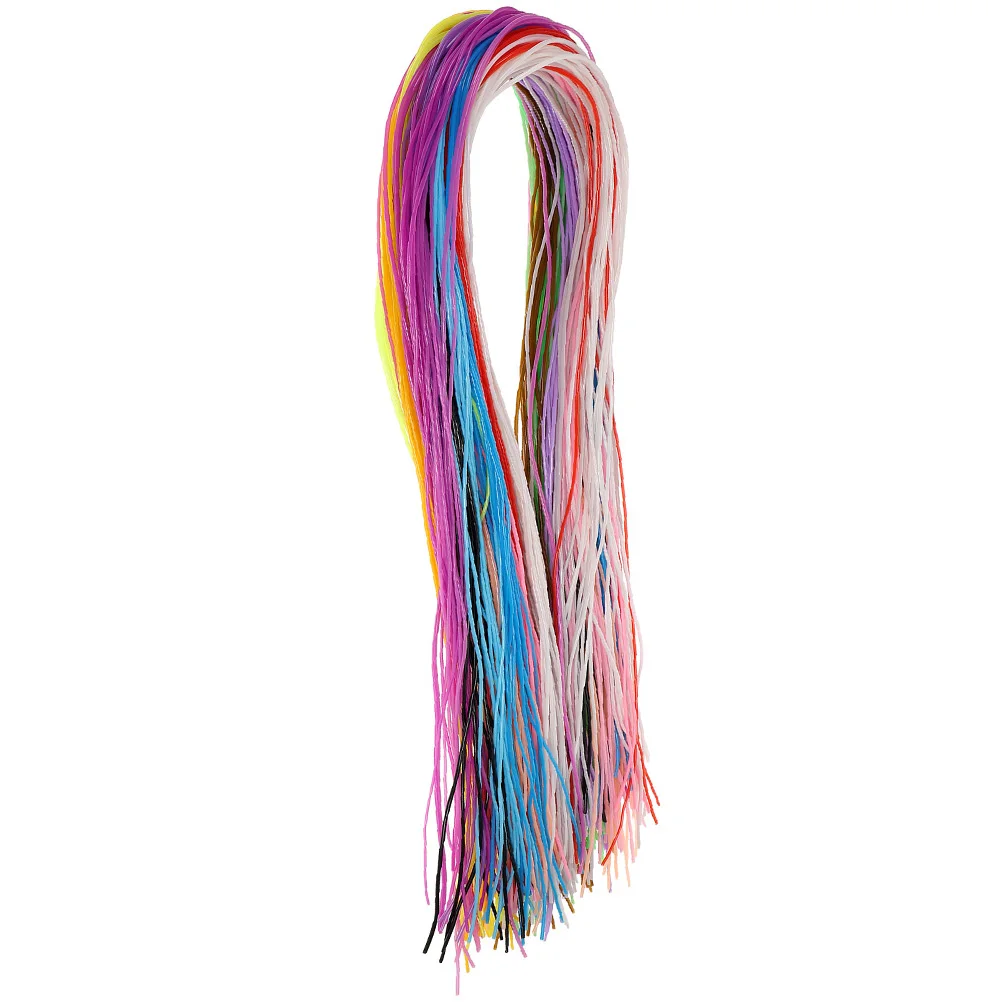 

Colorful Plastic Rope Diy Bracelet Cord Knitting Lacing Craft Jewelry Making Necklace String Flexible Durable Easy Compact