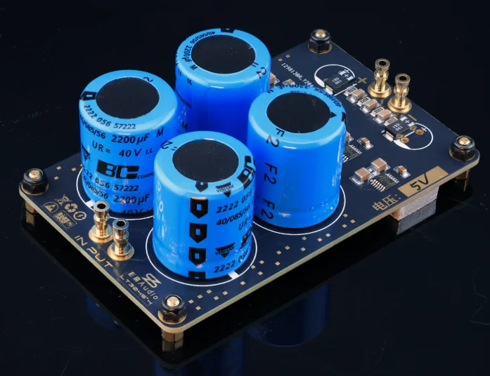 Quad Parallel LT3045 Linear Power Supply 2A Output, Ultra-Low Ripple High PSRR Performance PCB Board for Audio DAC Am