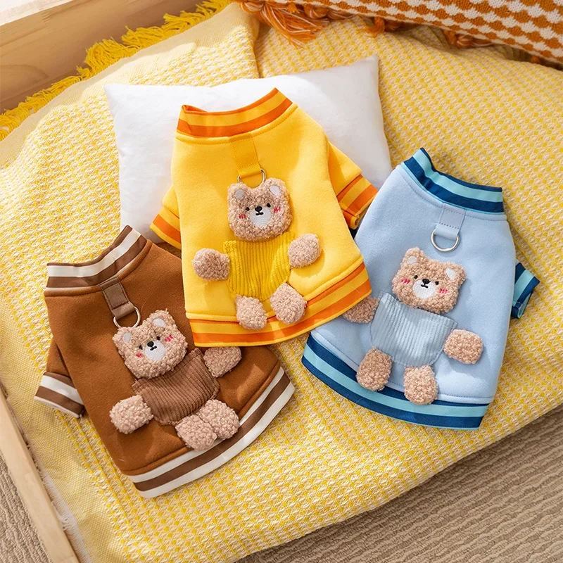 

[24 New Products Pre-sale] Autumn and Winter Cute Bear Dog Two Feet Warm Cat Pet Teddy Clothes