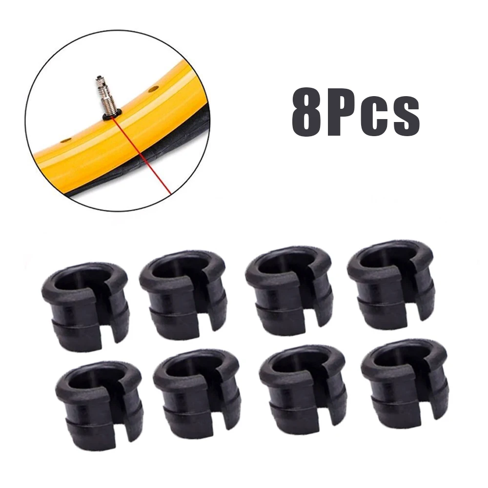 8pcs/lot MTB Road Bike Schrader Valve Rim Convert To Presta Valve Inner Tube Adapter Rubber Plug Bike Bicycles Accessories