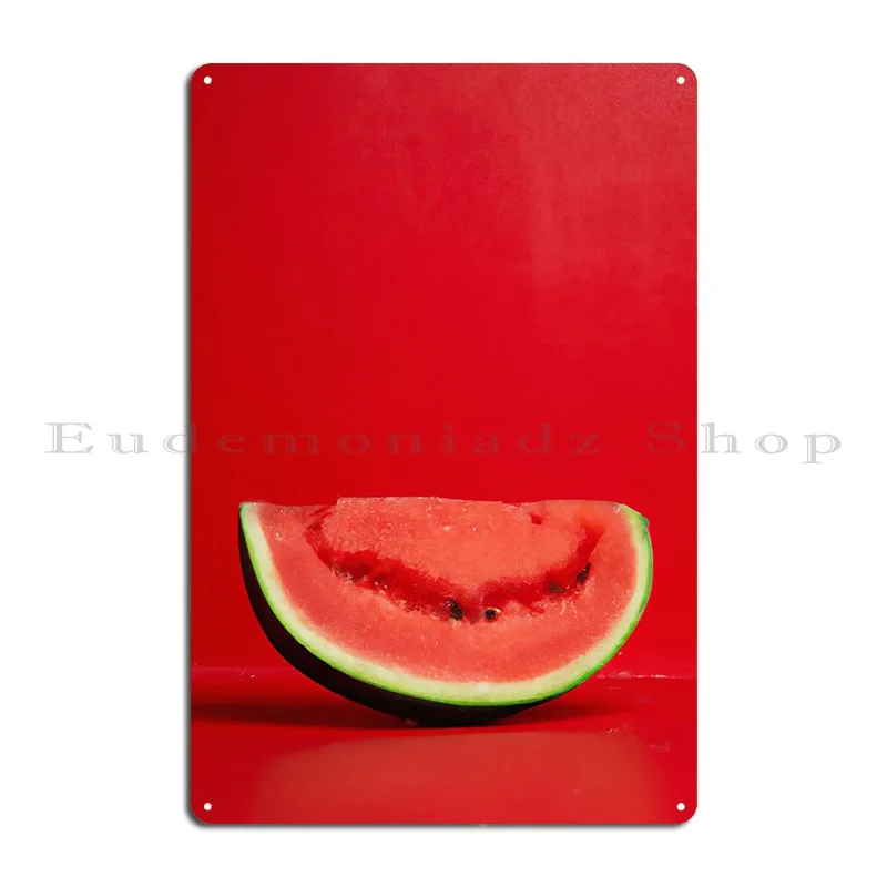 Slice Watermelon 2 Metal Plaque Garage Club Mural Wall Decor Wall Decor Personalized Tin Sign Poster