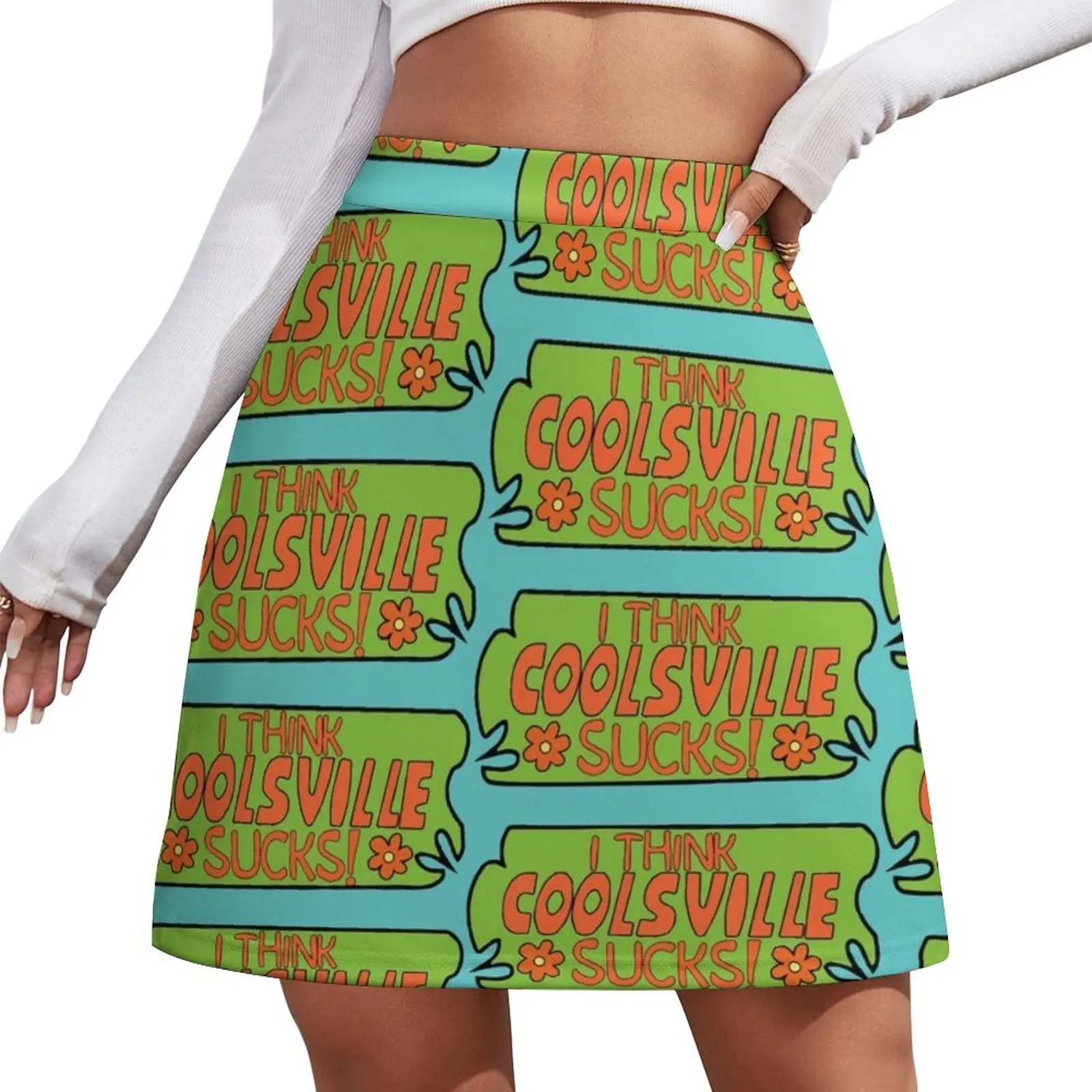 

I Think Coolsville Sucks! Mini Skirt skirt skirt night club women womens clothing Mini