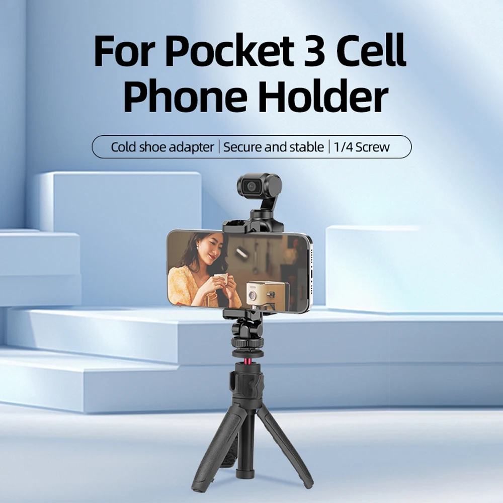 For DJI OSMO POCKET 3 Cell Phone Holder POCKET 3 Protective Bezel Portable Video Shooting No Longer Worry About Forgetting Words