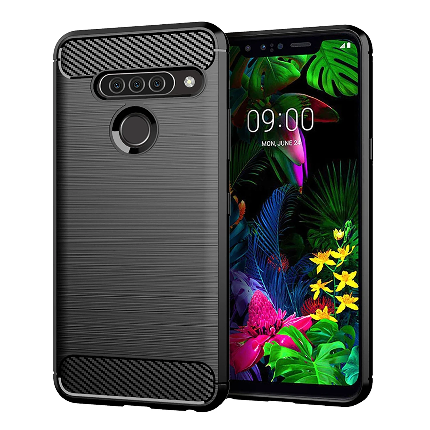 حافظة ناعمة غير لامعة لهاتف LG G6 G7 G8 G8X G8s G6 + G7Plus غطاء هاتف من ألياف الكربون مقاوم للصدمات لهاتف lg g6 plus g7 one g7 g8x g8s g8 thinq