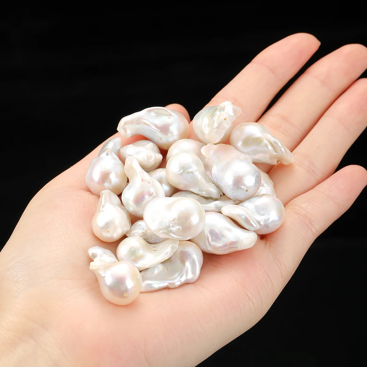 

1PC Irregular Natural Baroque Freshwater Pearl Beads, Genuine Freeform Loose Pearls for DIY Bracelets Necklaces Earrings Making