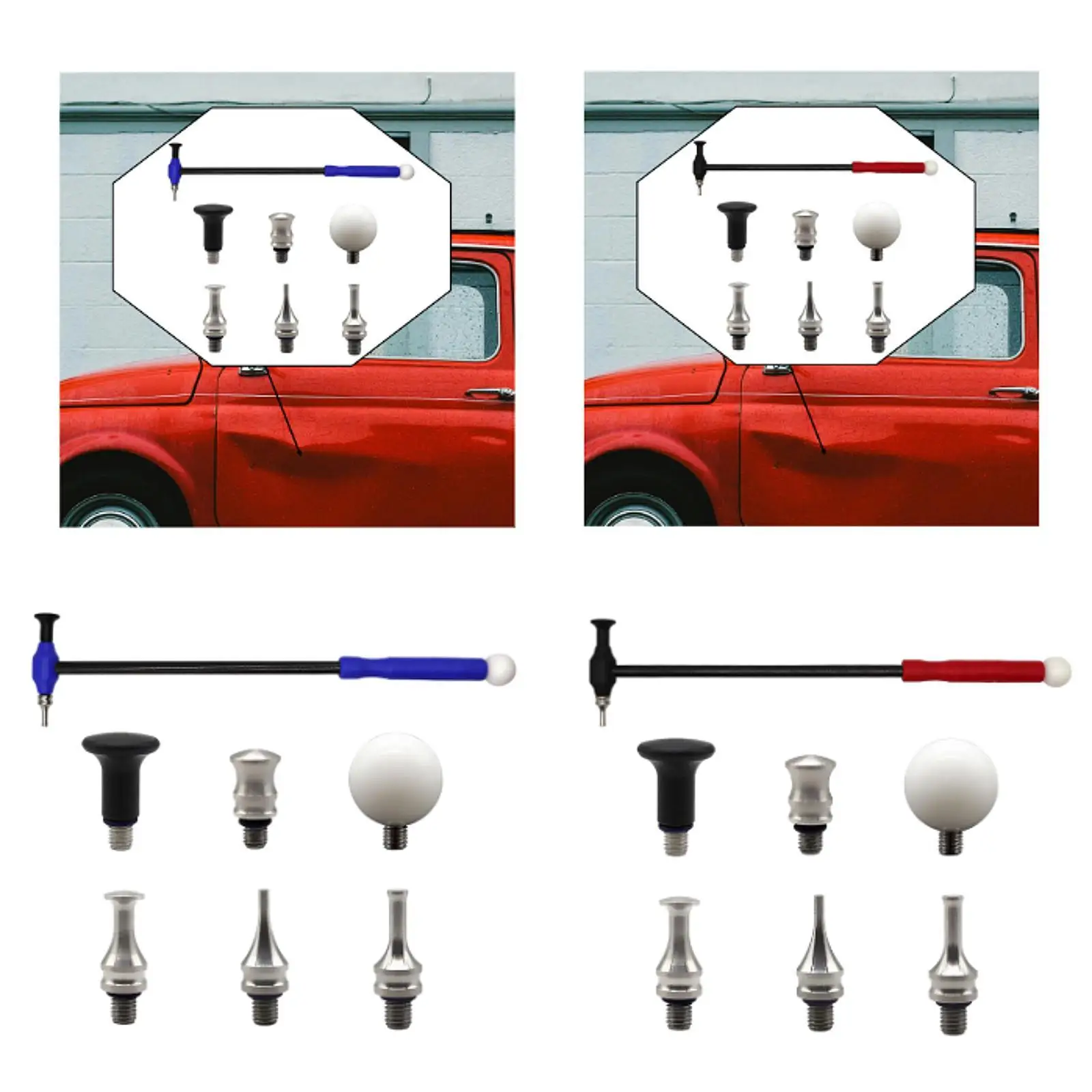 

Набор инструментов для ремонта вмятин без покраски. Простые в использовании инструменты для удаления вмятин.