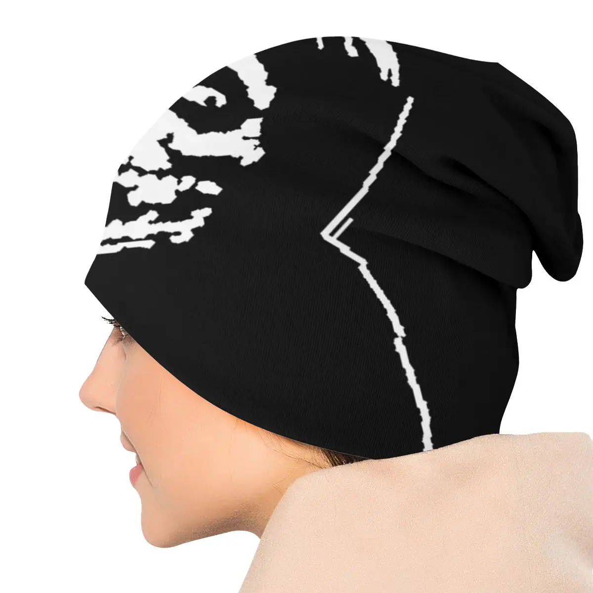 Misfits Skull Beanie Bonnet Knitting Hat Men Women Unisex Adult Horror Punk Rock Music Winter Warm Skullies Beanies Caps for Ski