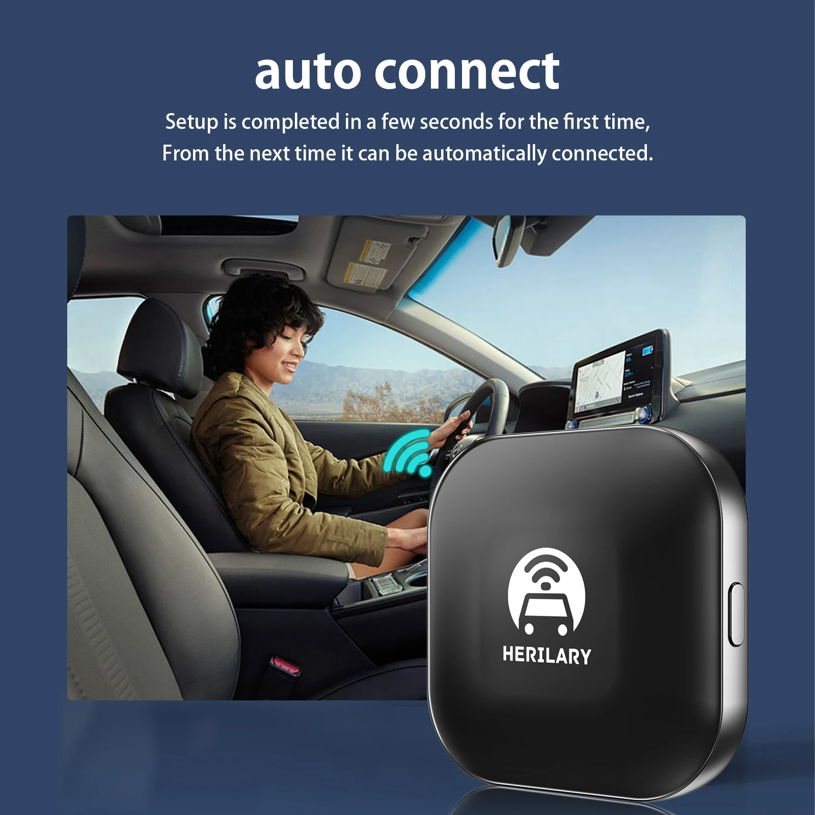 Lerand nuovo adattatore Wireless Carplay per IOS APPLE Car Multimedia Player cablato a Wireless Fast Connect Smart Mini Box USB Plug