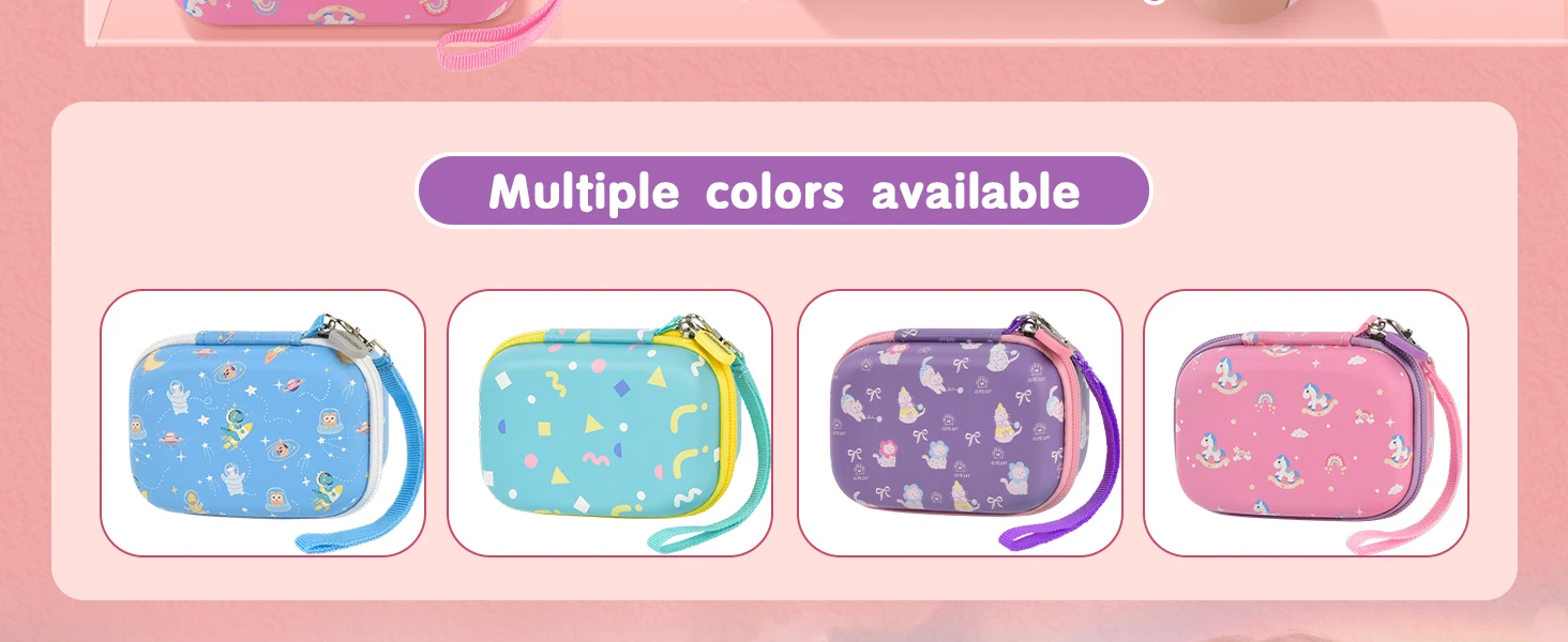 (Case Only) Kids Camera Case for Goopow/for Mgaolo/for CIMELR/for Seckton/for OZMI/for Dylanto Digital Camera Toys