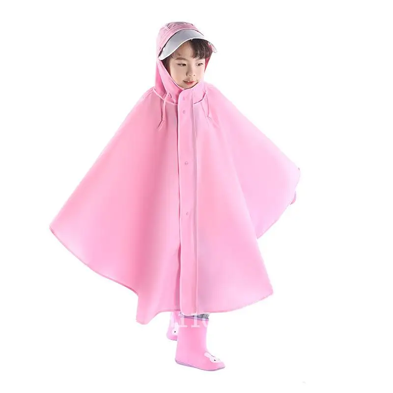 

Children's Transparent Poncho Raincoat Cartoon Design Toddler School Special Little Boy Girl Primary School Rain Gear EVA Fabric