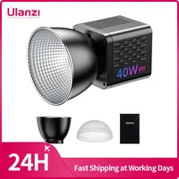 Ulanzi L024 40W RGB Luz de vídeo 2500-6500K Bicolor 0-359 °   Luz COB RGB Mini Luz de relleno de montaje Bowens Luz COB de 3400 mAh