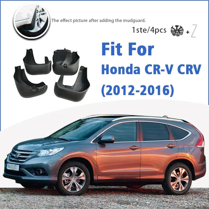 

For Honda CR-V CRV 2012 2013 2014 2015 2016 Mud Flap Guards Splash Mudguard Fender Mudflaps Car Accessories Front Rear 4pcs
