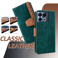 New PU Leather Multi Card Cover Book Case for Infinix Note 40 Pro Plus Note 30 Pro note 30i 30 Protective Cover Phone Bag Funda
