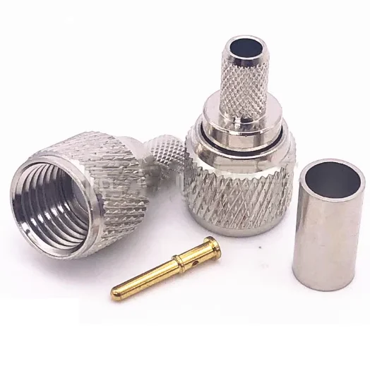 10pcs MIINI UHF Male Plug Crimp for RG58 RG400 RG142 50-3 cable RF Coaxial Adapter Connector