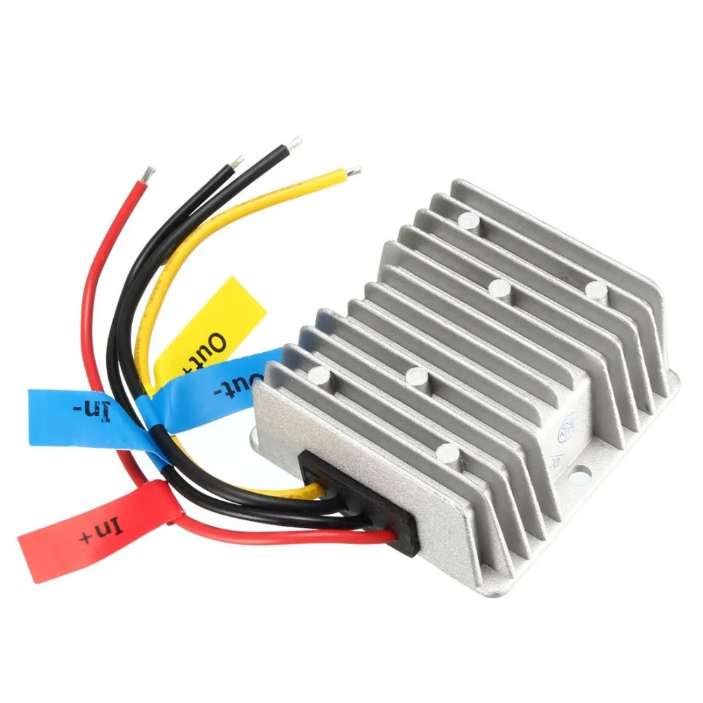 Power Converter Regulator 48V Step Down to 12V 5A 10A 15A 20A Waterproof Voltage Buck Convert Transformer for Golf Cart Club Car