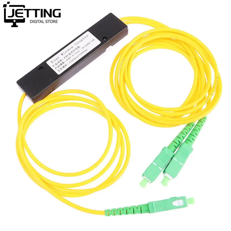 1Pc 1x2 FTTH Fiber Optic Splitter 1 Point 2 Fiber Optic Splitter Box Tapered 1 To 2 Splitter Box SC/APC Computer Accessories