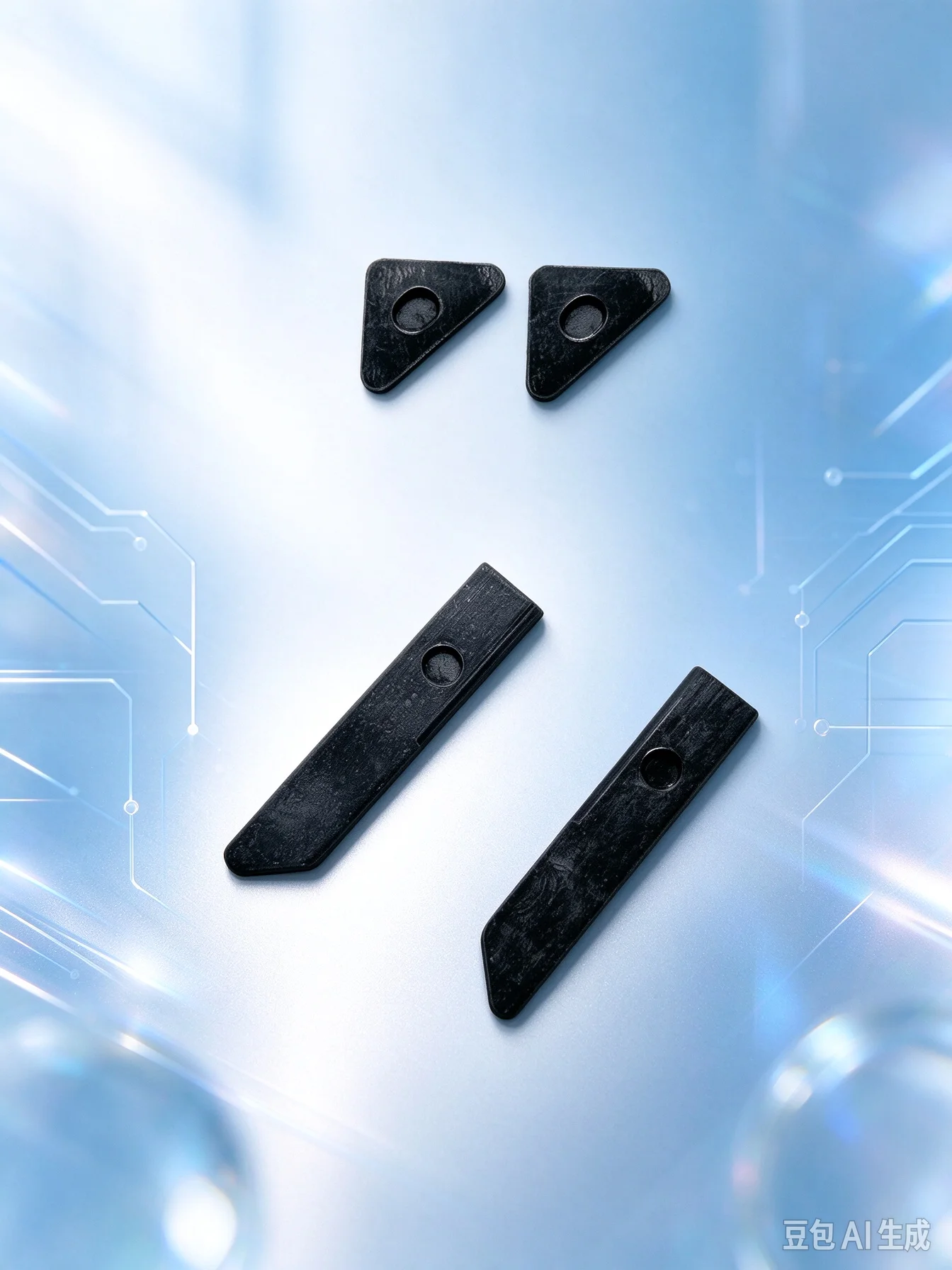 for Mars15 VX60G VX60GT XKT Black Rubber Feet