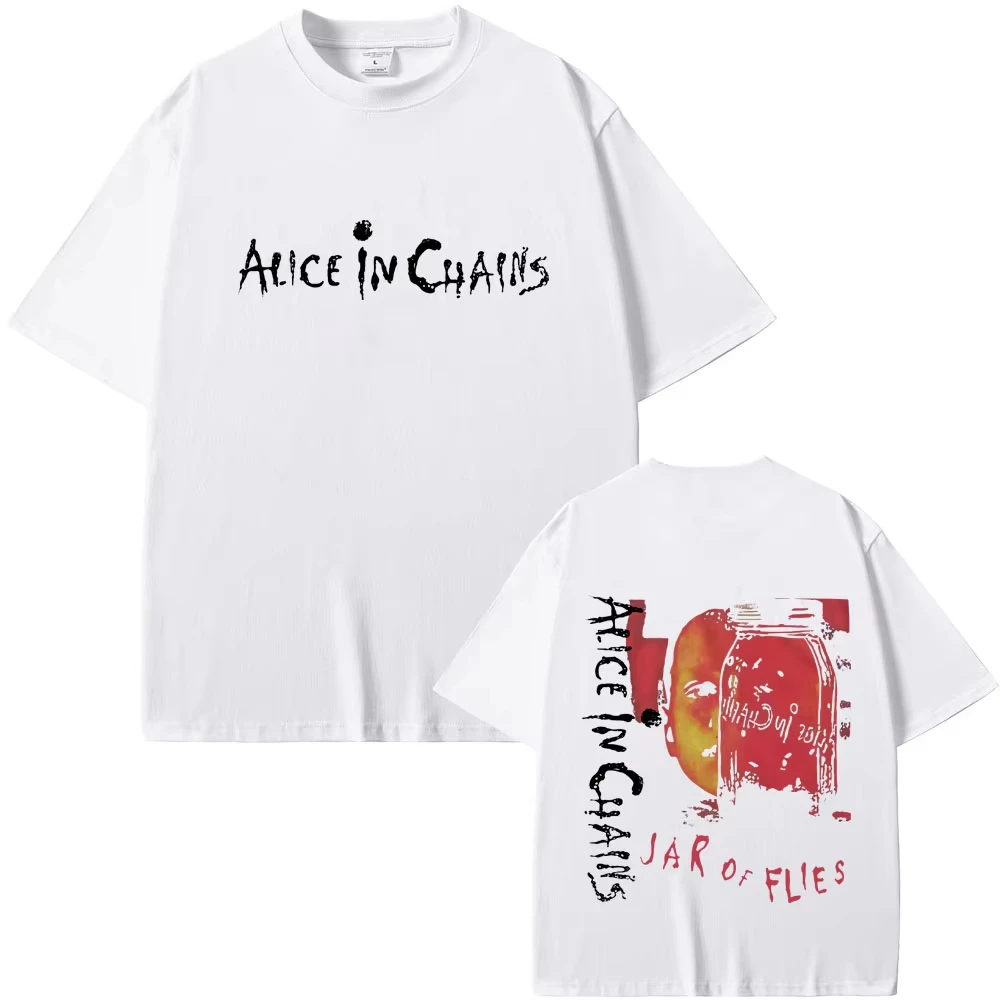 

Футболка с принтом альбома группы Alice in Chains "Jar of Flies", летняя, мужская и женская, винтажная, повседневная, хлопковая, унисекс, модная уличная одежда