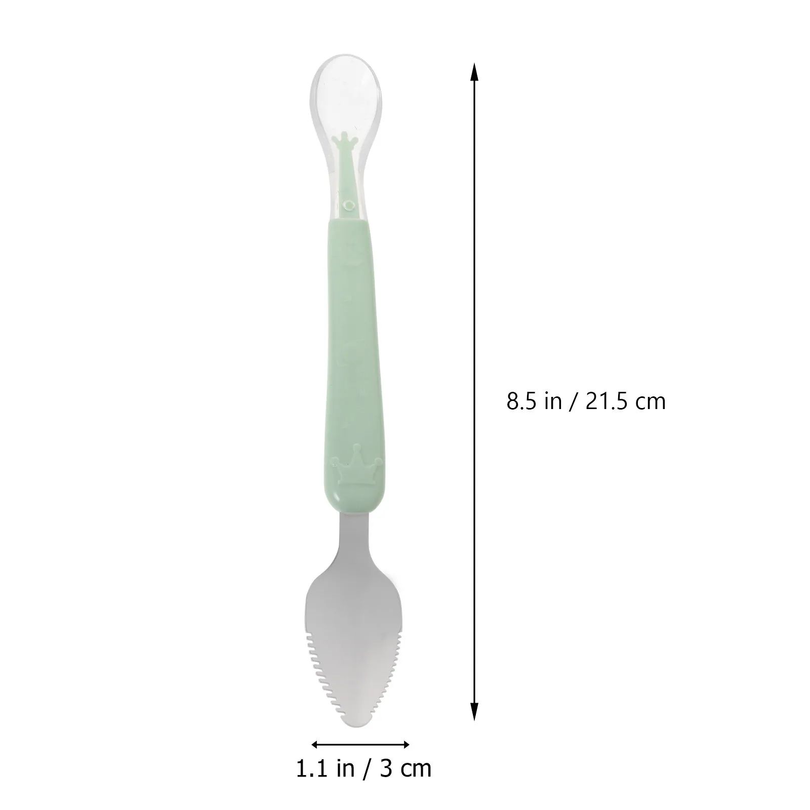 Mud Scraping Spoon for Babies Fruit Scooper Spoon Baby Food Feeding Tool Serrated Edge Environmentally Friendly Material