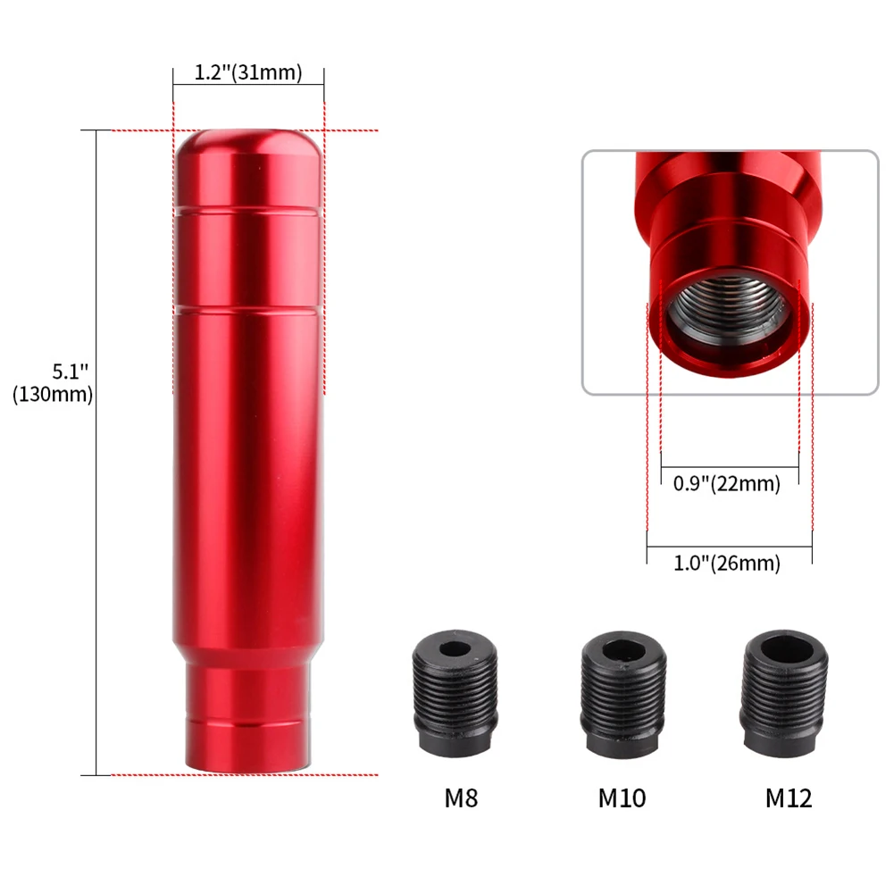 Car Shift Knob Head Aluminum Shift Knob Driving Car Interior Ergonomic Grip Precise Shifting Resistance To Wear