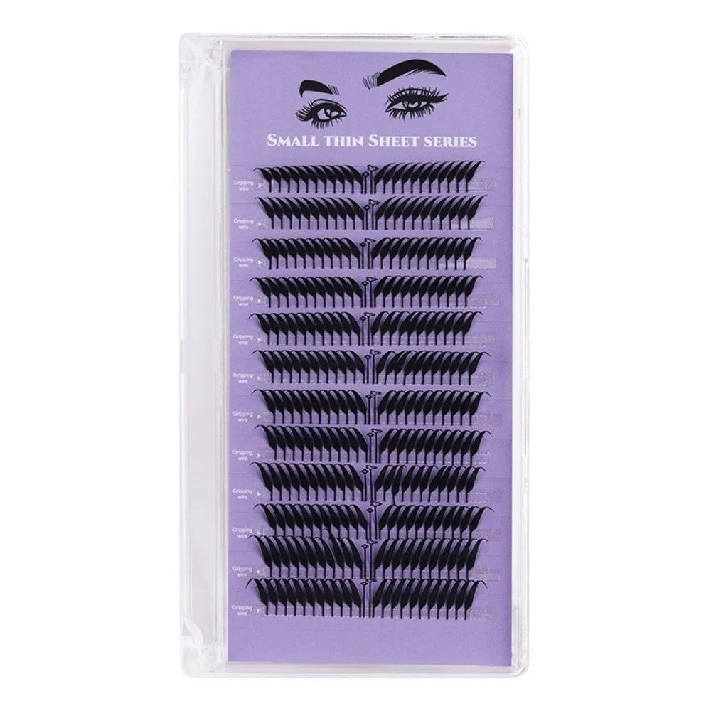 132/240 Clusters Curvature D Grafted False Eyelashes Thickness 0.04 Makeup Grafting Fake Eyelashes Mixed Length Comic/Natural view 4