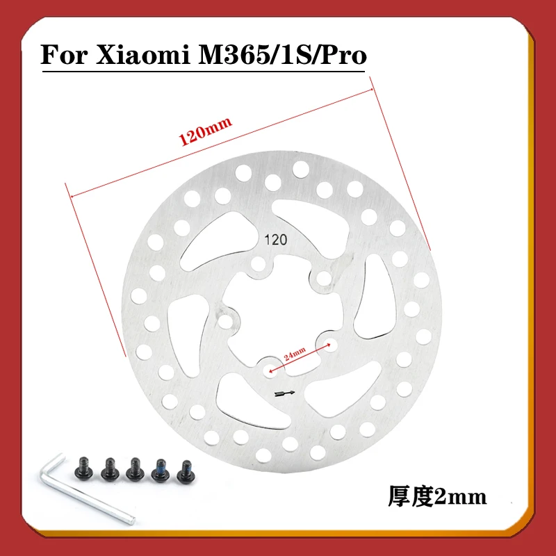 Electric Scooter 3/5 Hole 110mm120mm Brake Disc  Pads Srews Set For XIAOMI Mijia M365 Accessories Disc Brake Pads Part