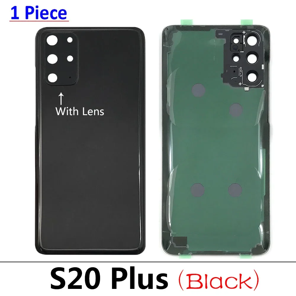 NEW For Samsung S20 Ultra G988 S20 Plus G985 S20 G980 Back Battery Door Rear Housing Cover Case with Camera Glass Lens