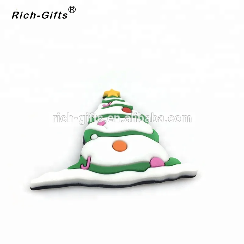 3D Cartoon Rubber Christmas Decorative for Refrigerator, Personalized, Soft