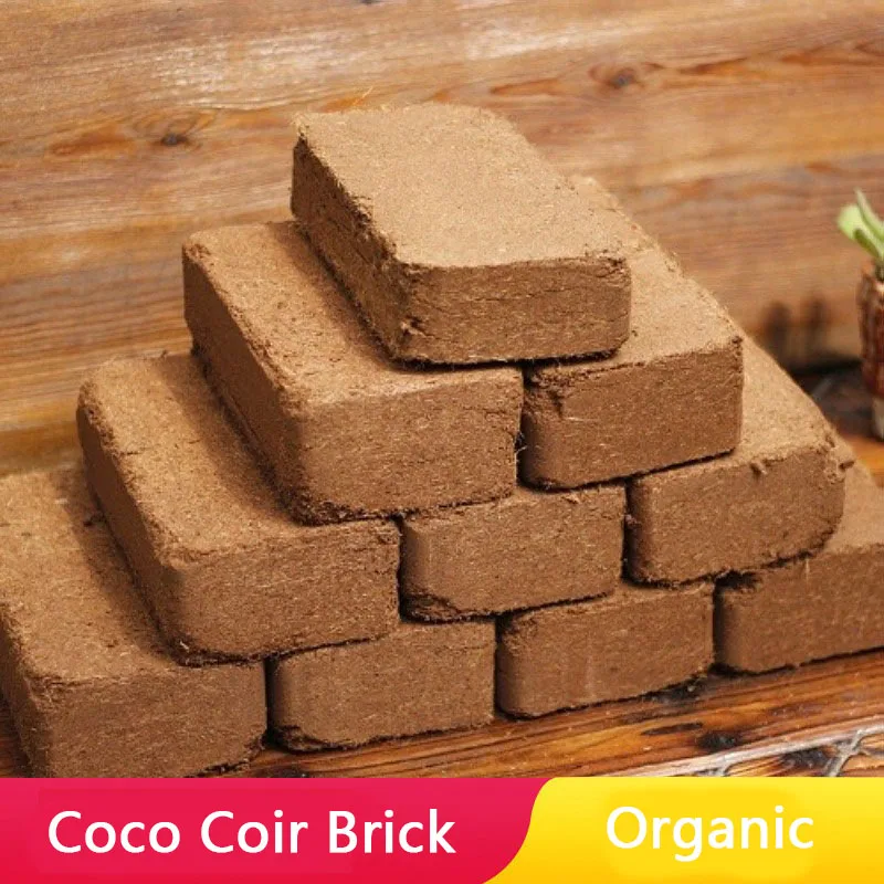 

Organic Coco Coir Brick Fiber Peat Soilless Potting Soil for Universal Flower Growing and Planting Raising Small Crawling Pets