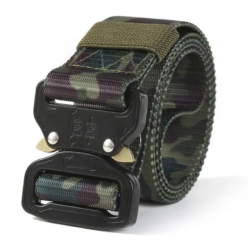 Men\'s - Belt Multifunctional Buckle Nylon Belt Marine Canvas Belt Metal Buckle Outdoor Hunting Camouflage Belts for Men