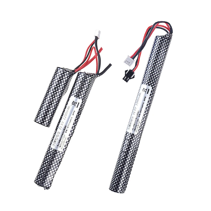 18650 25C 11.1V 2200mAh Lithium Battery for Electric Toy Gun Water-ball Gun Accessory Cylindrical Rechargeable Battery