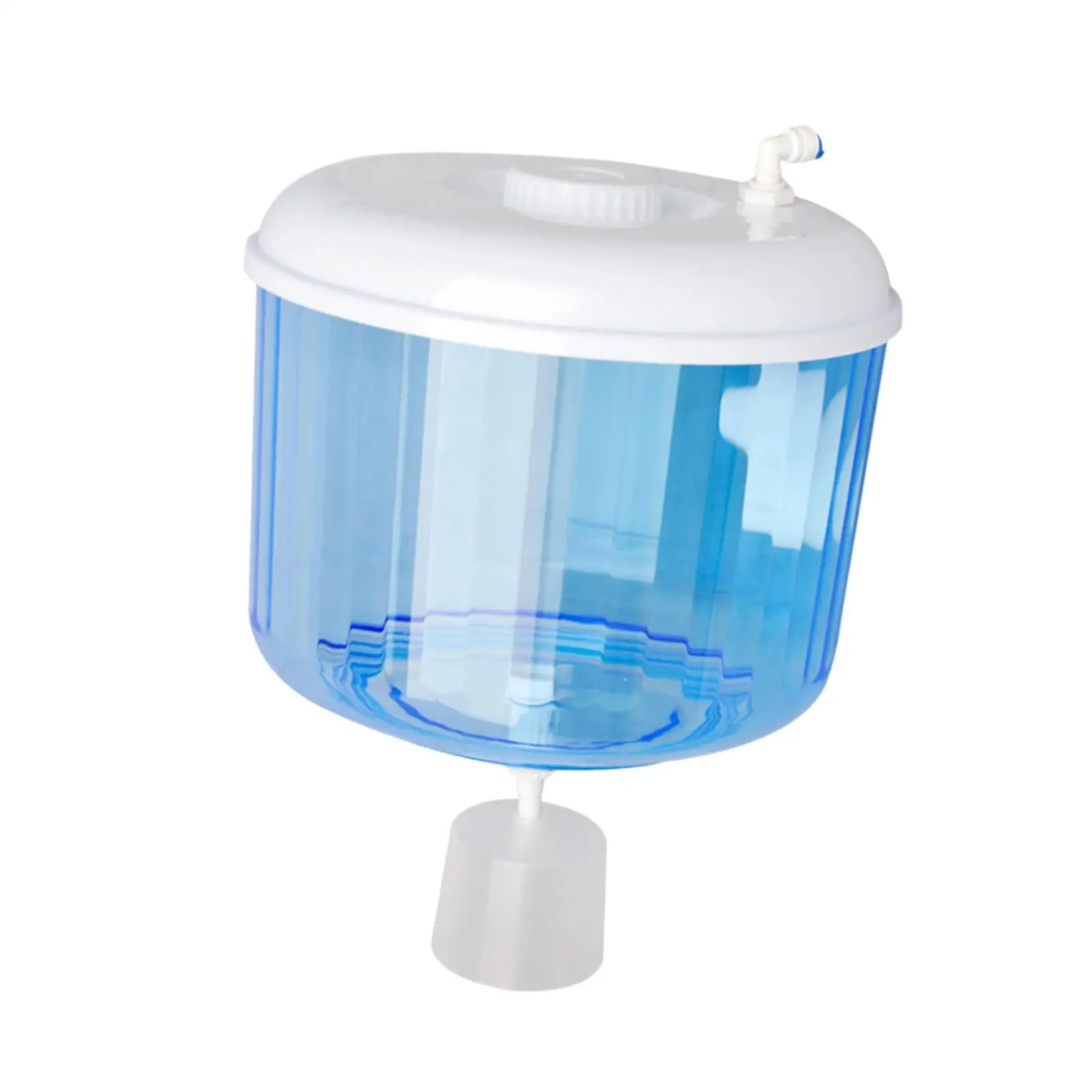 حامل تخزين مدمج في صمام تعويم توصيل زجاجة تخزين للشرب سعة كبيرة أجزاء موزع مياه حاوية 8 لتر