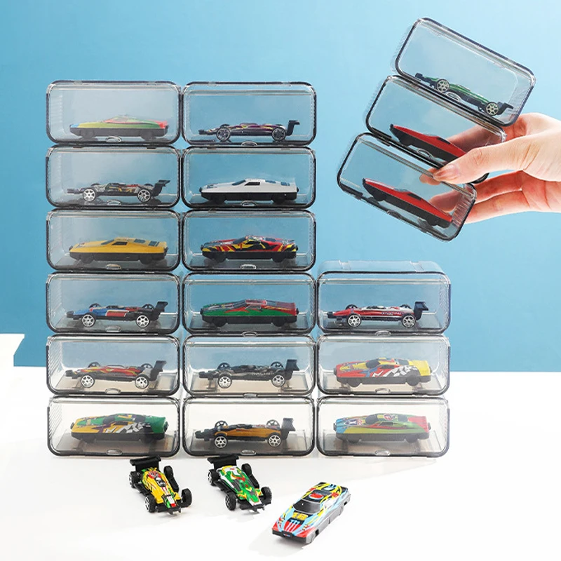 Acrylic Storage Box for Hot Wheels Car Tomica Matchbox Diecast 1:64 Voiture Display Box Educational Kids Boys Toys for Children