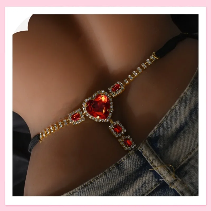 

Популярные трусики с индивидуальным дизайном, украшенные стразами, цепочка для тела для женщин