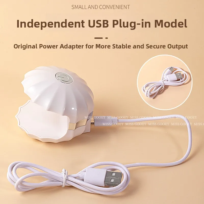 Mini Machine de photothérapie LED pour Nail Art, lumière rouge, séchage rapide, Portable, vernis à main, colle, lumière de cuisson, sans combustion