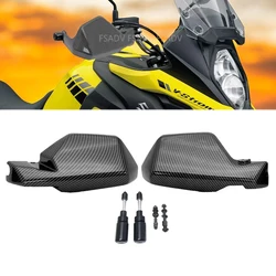 For Suzuki V-Strom DL650 V Strom 650 2004-2023 2019 2020 2021 Motorcycle Carbon Handguard Shield Hand Guard Protector Windshield