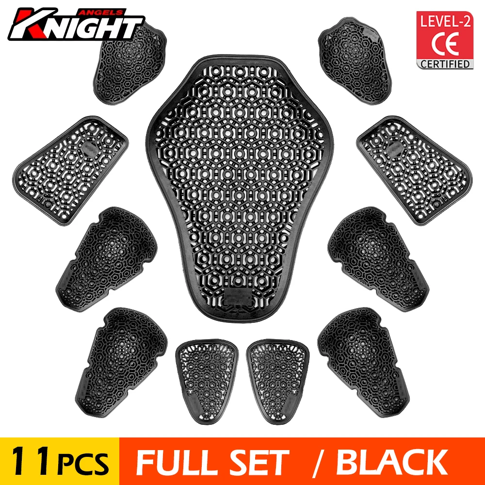 

New Motorcycle Armor Protective Level 2 Protection Gear Inserts Impact Protection Pads For Jacket And Pants Gear For Road Riding