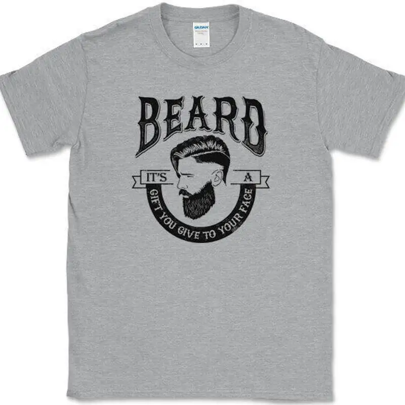

Футболка BEARD IT'S A GIFT You Give Your Face, новинка с юмором и забавным человеком