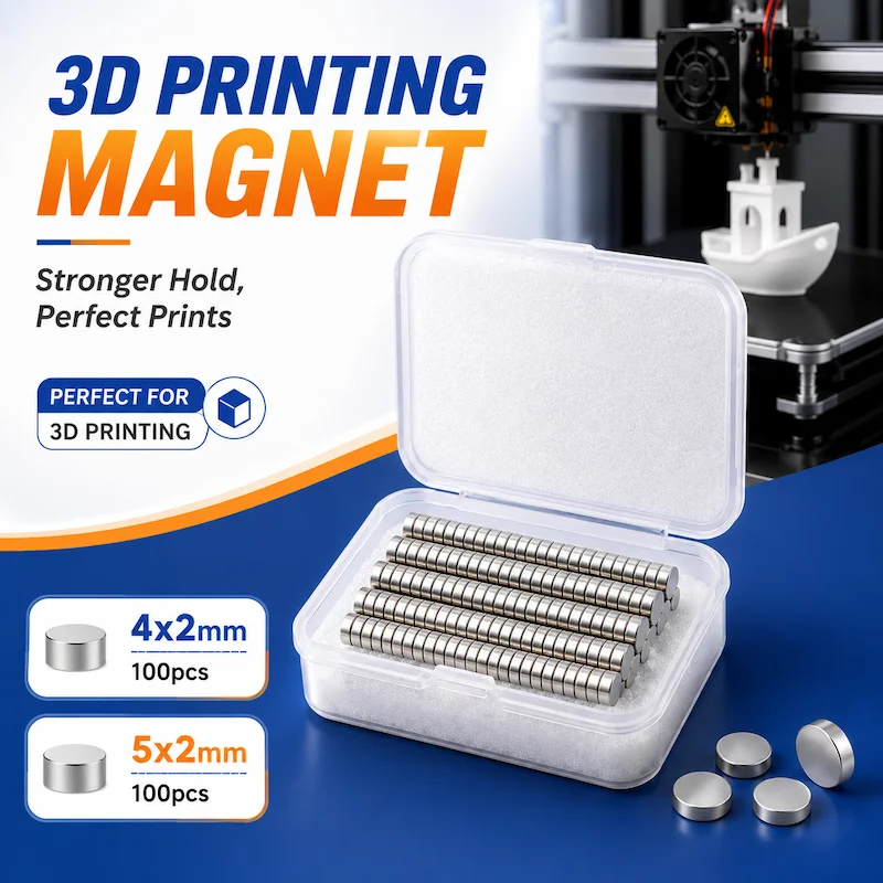 3D Printing Tools Kit 3d Printer Magnets For Bambu Lab 4x2 5x2mm Powerful Circular Magnet DIY PartsCreative Model Components