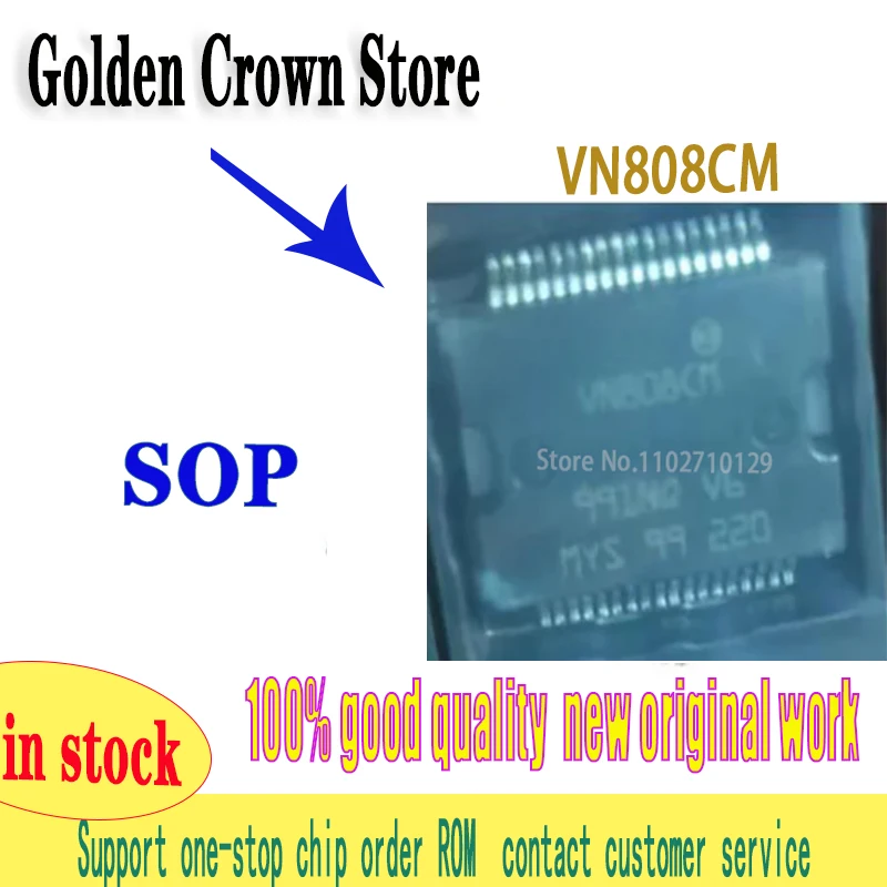 

1~10PCS/LOT VN808CM VN808 808CM HSSOP-36 8 Channel High Side Driver Chip New original IN STOCK