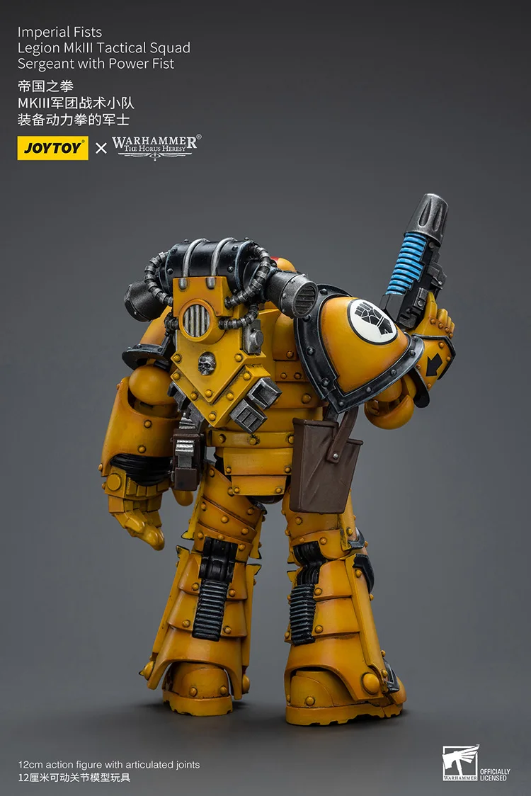 JOYTOY Warhammer „The Horus Heresy“ Imperial Fists Legion MkIII Tactical Squad Sergeant With Power Fist Actionfiguren Puppe