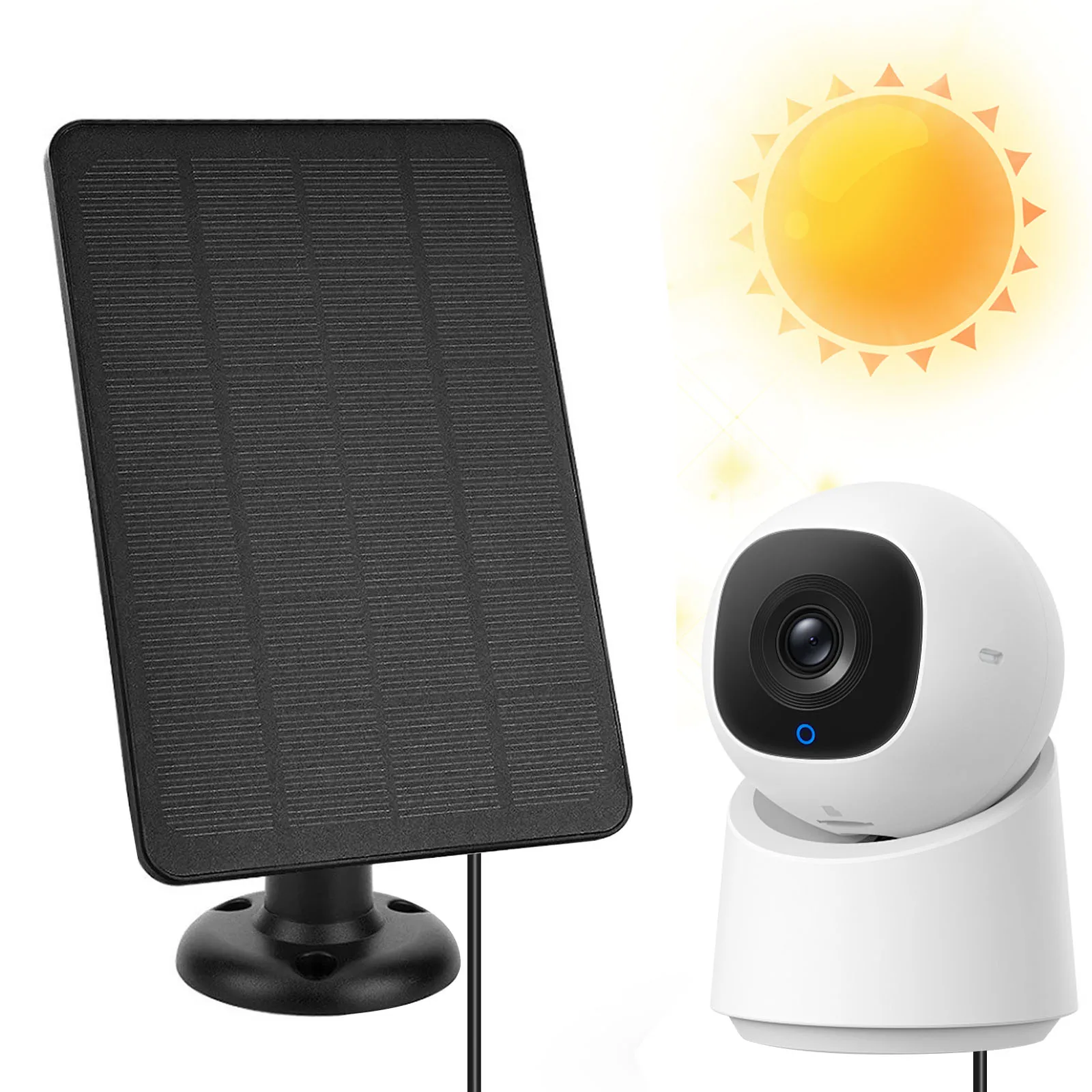 

4W 5V Solaring Cells Charger IPX6 Waterproof Monocrystalline Charging Panel Type-C To Micro USB Emergency Solaring Power System