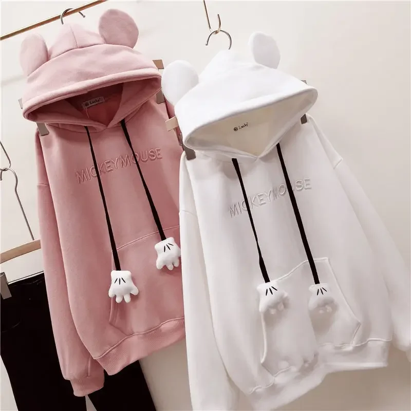 Girls\' Spring and Autumn New Hoodie 2022 New Autumn Winter Sweater New Middle and Big Children Students Cute Coat