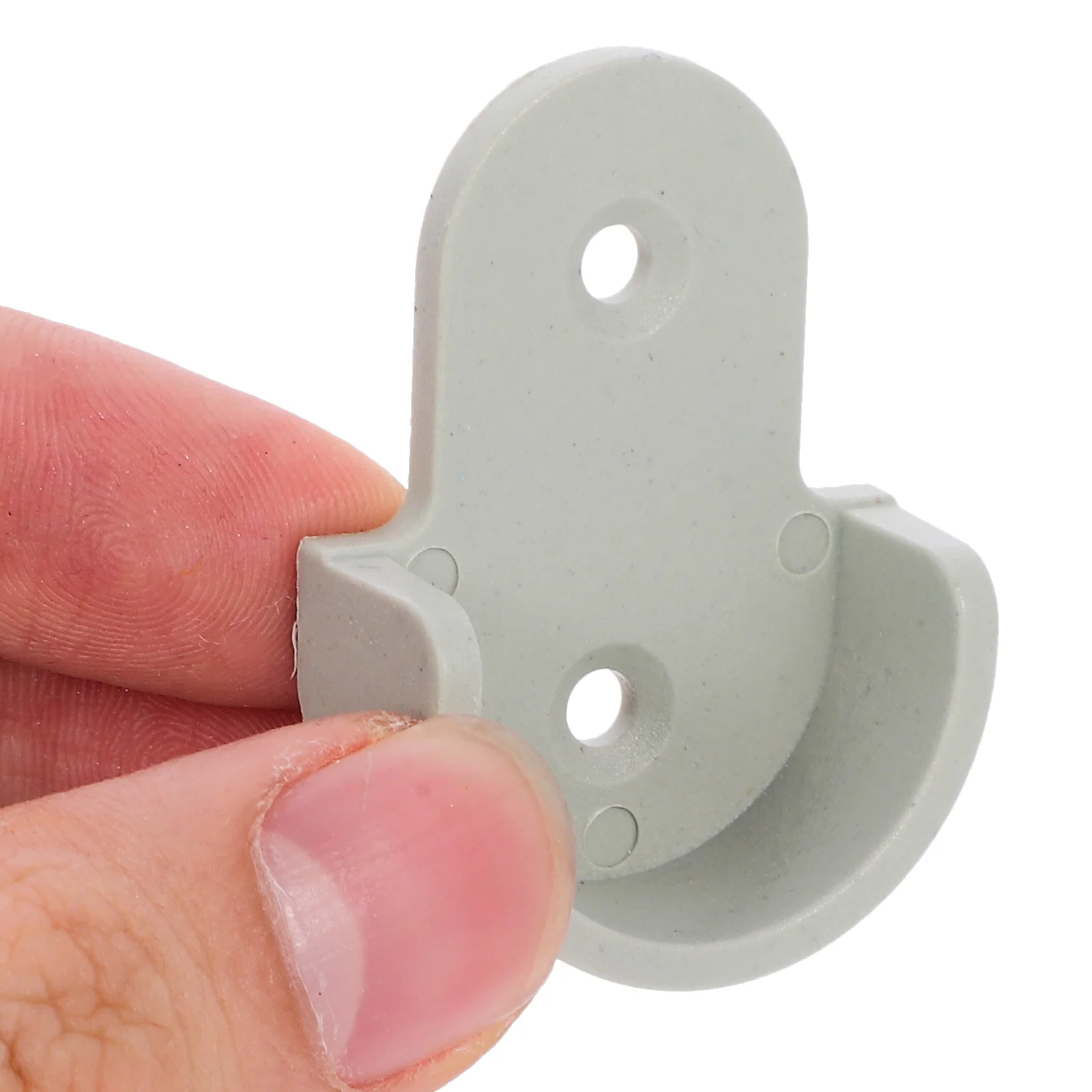 

30pcs Plastic Rod Socket Sturdy Wardrobe Flange Holder Closet Rod End Support Easy Install Home Bathroom Clothes Hanging