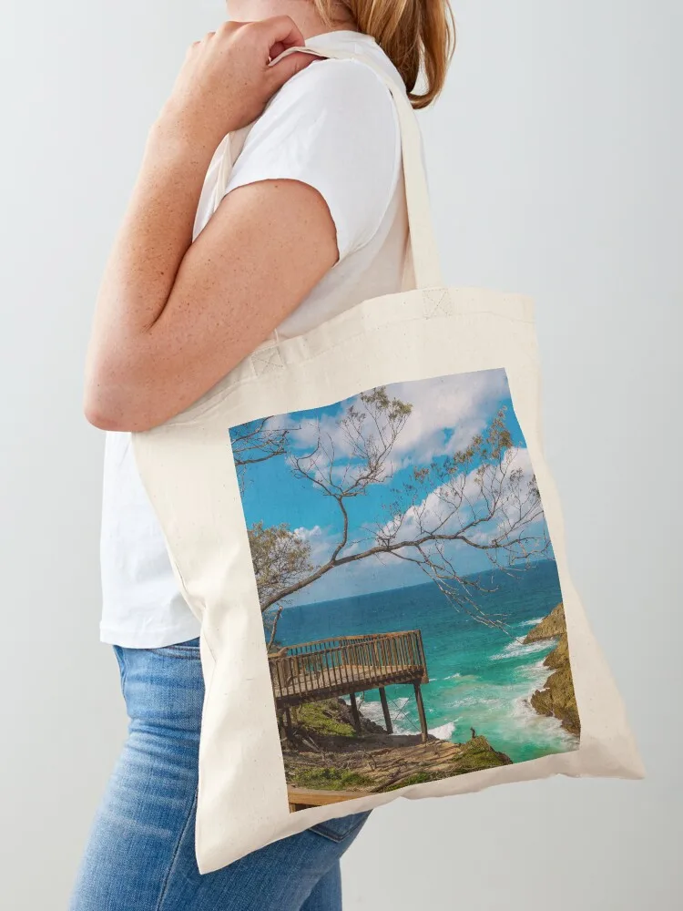 The Gorge Walk, North Stradbroke Island Tote Bag Big bag Canvas stote bag shopping logo