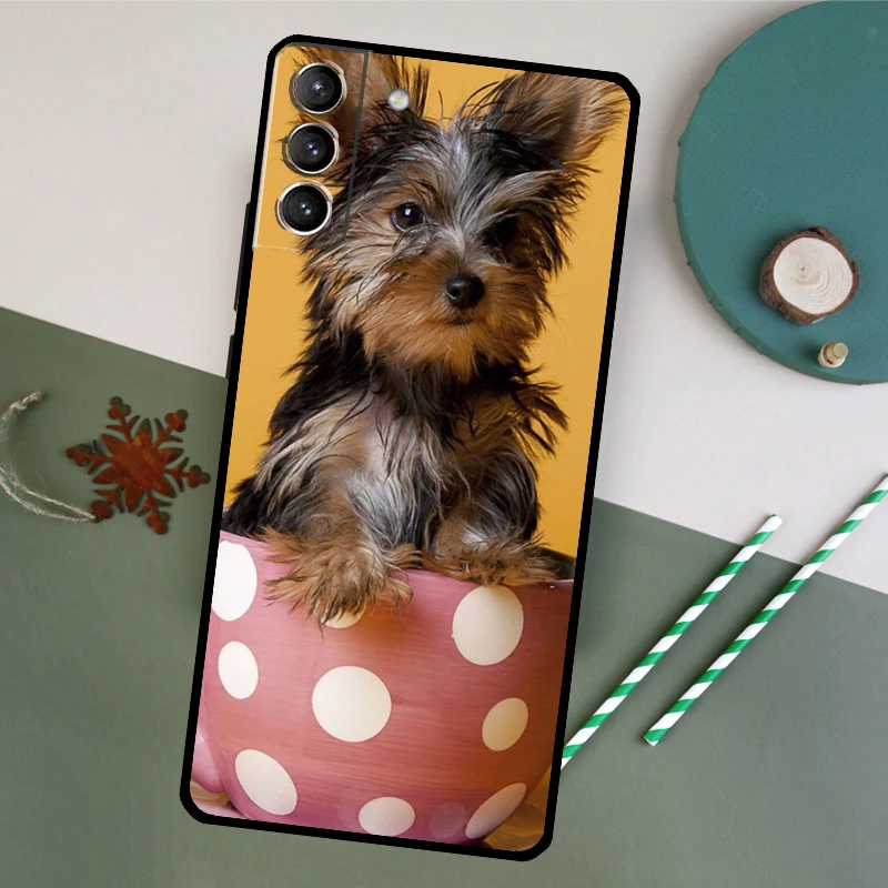 Yorkie Yorkshire Terrier Case For Samsung Galaxy S20 S21 FE S22 Plus S23 Ultra S8 S9 S10 Plus Note 10 20 Ultra Cover