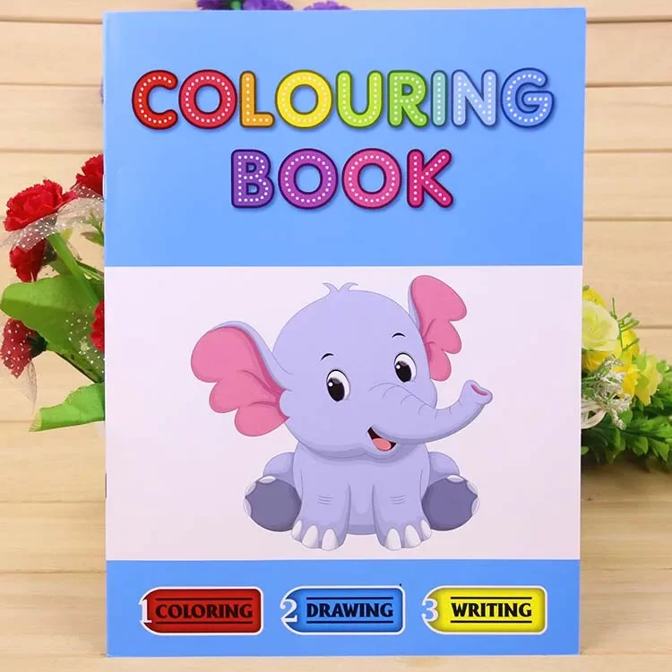 Livro de Colorir Inglês para Crianças, Livro de Desenho, Jardim de Infância 2-3-6 Anos de Idade Brinquedos, Presente, Hobbies