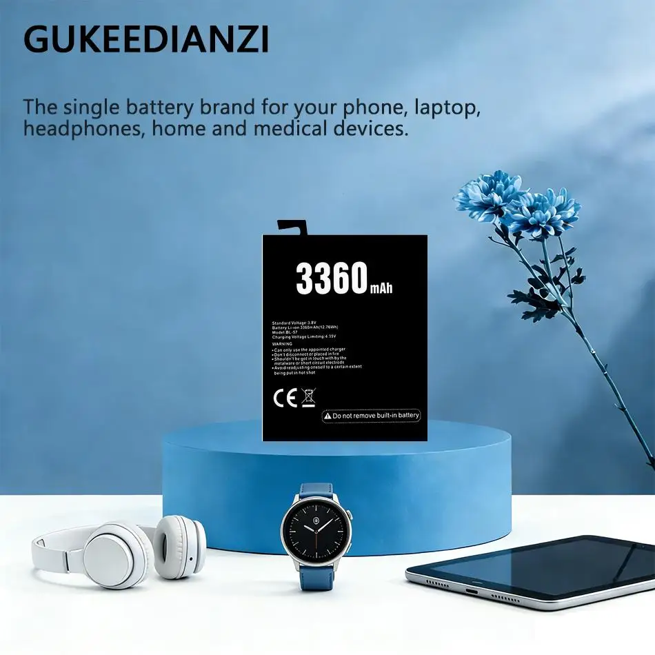 

Аккумулятор BL-57 для мобильного телефона Doogee Shoot 2, долговечный, 3360 мАч, надежная замена