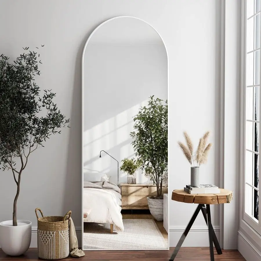 

White Full Length Mirror, 64X21 Large Floor Mirror, Full Body Mirrors for Leaning or Hanging, Standing Mirrors for Bedroom